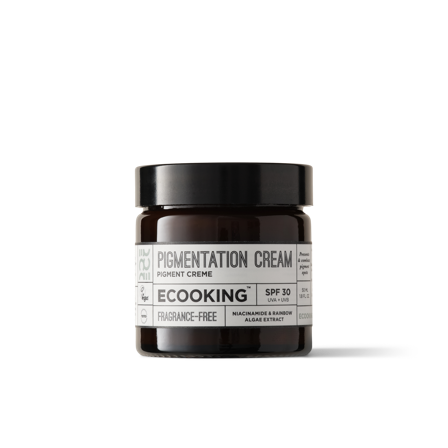 Ecooking Pigment Creme 50 ml - Solbeskyttende fugtighedscreme mod hyperpigmentering. Beskytter og ensarter hudtonen