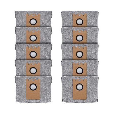 10 st dammsugarpåsar för Robovac L35 Hybrid Lr30 Hybrid Lr20 Auto-empty Station, med aktivt kol