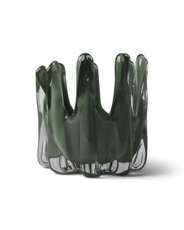 Ljuslykta Baronessa Grön - 14,5x14,5x14 cm - Form Living