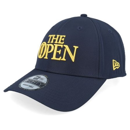 New Era - Blå adjustable Keps - Poly 9FORTY Opench Navy/Yellow Adjustable @ Hatstore