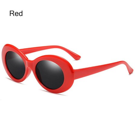 Ovala solglasögon för kvinnor Solglasögon RÖDA