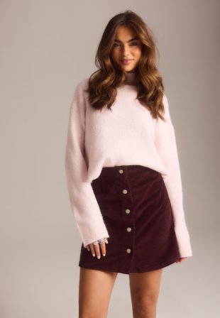 VERO MODA - Vmetta Hr Short Cord Skater Sk - Winetasting - Kläder - - Bubbleroom