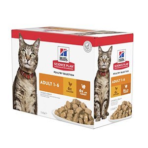 Hills SP Cat Adult Chicken & Turkey, 12x85g, Vådfoder