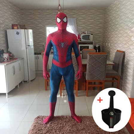 Superhelt Spandex Cosplay Cosplay 3D Zentai Heldragt Halloween Voksen 3D Stil Rubies Mænds Cosplay A2