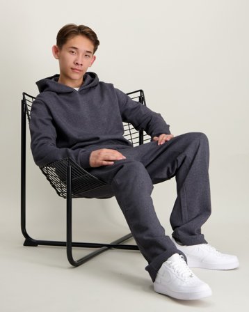 LMTD NLNNIZU LS BRU SWEAT W. HOOD Gris Sweats à capuche Fille - Kids Brand Store