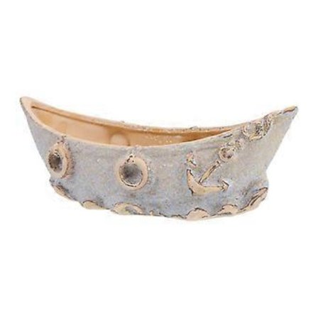 1 st Båtmodellering Blomkruka Vintage Keramisk Växtkruka Hem Planter Slumpmässig Färg