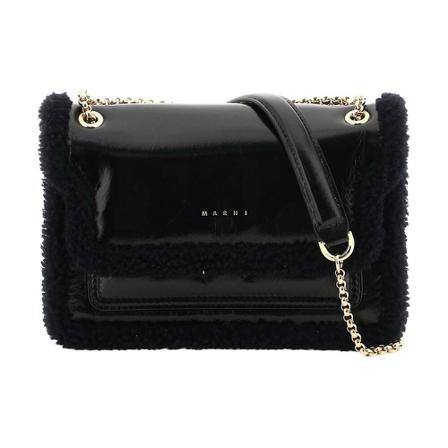 Marni Shoulder Bags Sort, Dame Skuldertasker, Størrelse: ONE Size