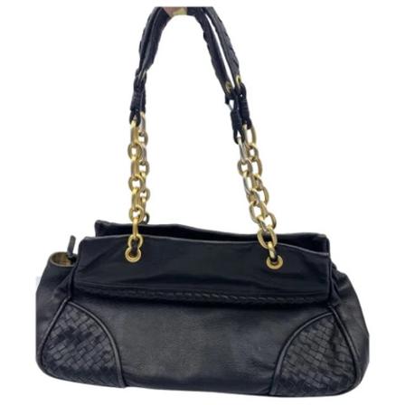 Bottega Veneta Vintage Pre-owned Læder hndtasker Sort, Dame Vintage Tasker, Størrelse: ONE Size