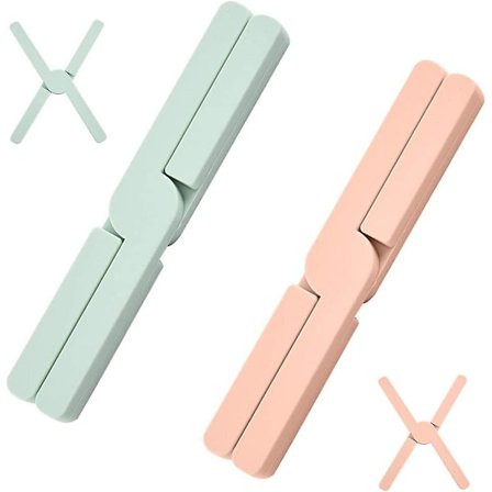 2 stk. Silikone Foldbare Skridsikre Underlag, Varmebestandige Grydeunderlag, Skridsikre Underlag, Brugt Til