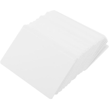 Tomma vita kartongmeddelandekort visitkort DIY varumärkeskort ca 100 st (vita),A