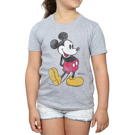 Disney Flickor Klassisk Sparka Mickey Mouse T-Shirt 5-6 År Sport