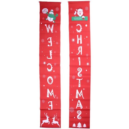 Joulukoristeet, Etuoven Tervetuloa Kuistin Joulu Punainen Tikku Ripustin Roikkuvat Koristeet Sisä- Ja Ulkoseinän Juhlatilaan