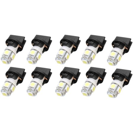 10X T10 Valkoinen 5050 194 LED-polttimot Instrumenttimittariston Kojelaudan Valo Pistorasialla