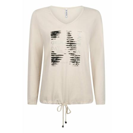 Zoso T-Shirt With Print , Beige , Dames , Maat: XL