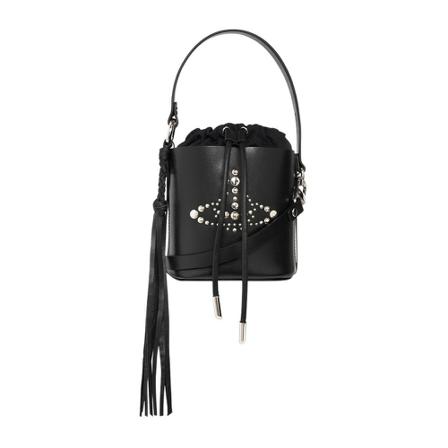 Vivienne Westwood, Daisy Small bucket bag Zwart, Dames, Maat:ONE Size,Katoen