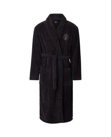Lexington Unisex fleece robe, black