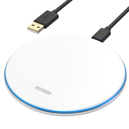 Svart Induktionsladdare [Kompatibel med Apple iPhone XS MAX-XS-X-XR-8-8 PLUS] Snabb Trådlös Laddning Qi Wireless Power