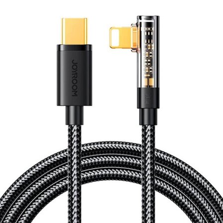 Joyroom S-C Lightning Angle 20W 1,2 m USB til USB-C Lightning-kabel S-CL020A6 (sort)