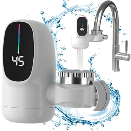 Snabbvärmare 3000 W - Elektrisk kran med display