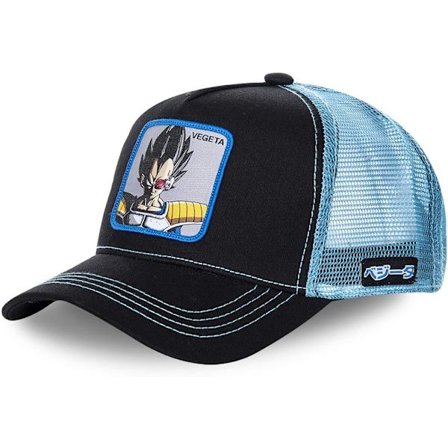 Svart/Cyan Dragon Ball mesh keps keps keps herr dam baseball