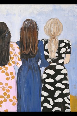 Malerifabrikken - Fine Art Board / Girlmatch / musta kehys - Monivärinen - Taulut - - Homeroom