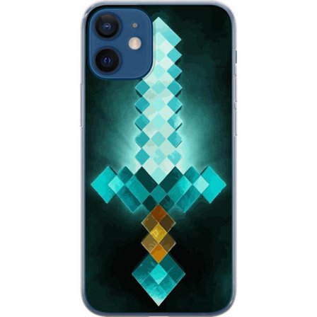 Kompatibelt Mobildeksel til Apple Apple iPhone 12 Minecraft sverd