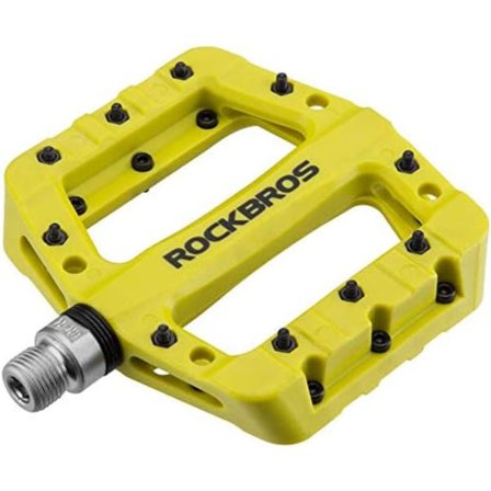 1 par MTB BMX cykelpedaler, par av nylon 9/16 breda platta pedaler