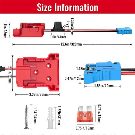 Adapter til batteri til Peg-Perego