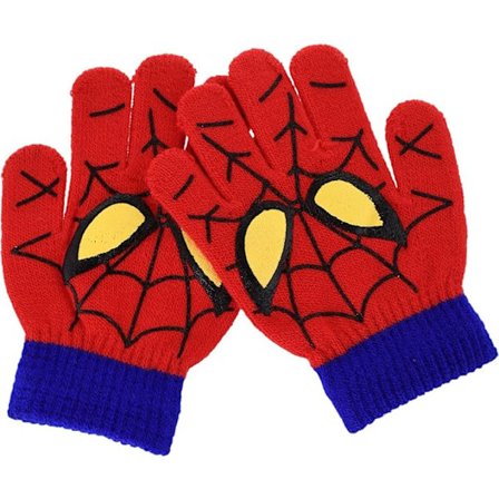 Spiderman Børne Termiske Handsker med Fulde Fingre - Drenge Vinter Varme Strikket Handsker - Fødselsdagsgaver
