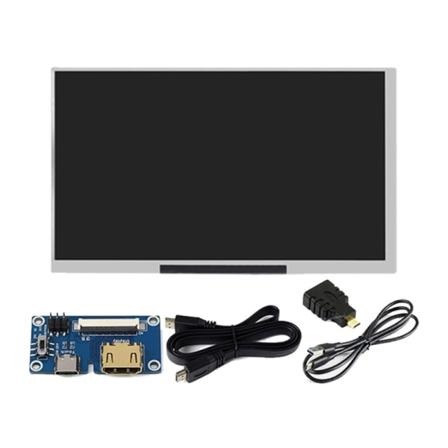7-tommers skjerm for RPI 5B 4B 3B+ 1024x600 kapasitivt 7'' berørbart panel