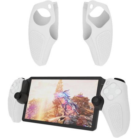 Vit halkfri silikonfodral för Sony PS5 Playstation Portal/PS