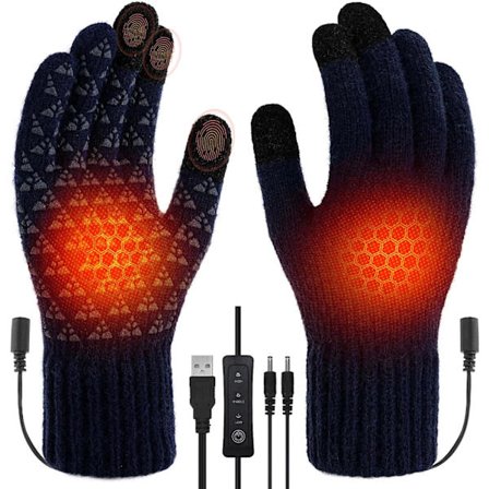 2025 Nye Opvarmede Arbejds Motorcykel Ski Handsker til Mænd Kvinder Genopladelige