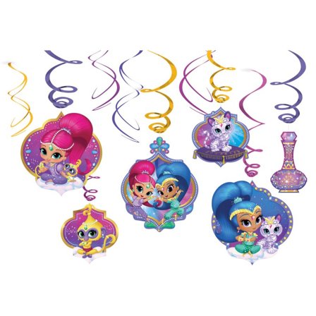 Hängande dekoration Shimmer & Shine 6 delar - Kalaslagret.se