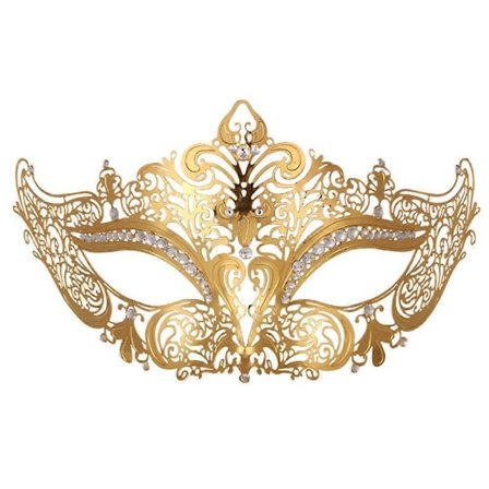 Dame Metal Rhinestone Venetiansk Maske Maskebal Masker til Bryllupsbal Fest-Perfekt
