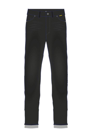 Blugi Motocicletă RST Tapered-Fit negru XL