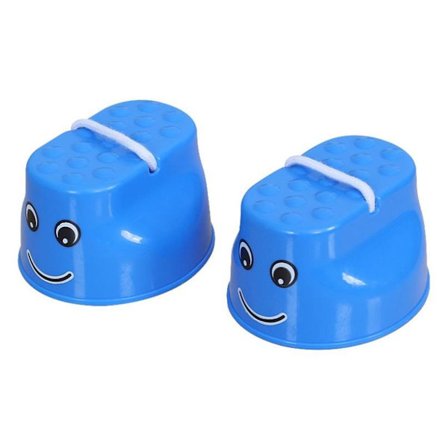 1 par hoppende stylter med smilende ansikt for barn - Balanseutendørs sportsleker KLB