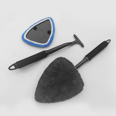 Triangelfönster vindrutevisare avfuktare bil vindruta rengöringsborste 2-delat plasthandtag