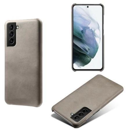 Samsung Galaxy S22 Skal Läderbelagt Grå