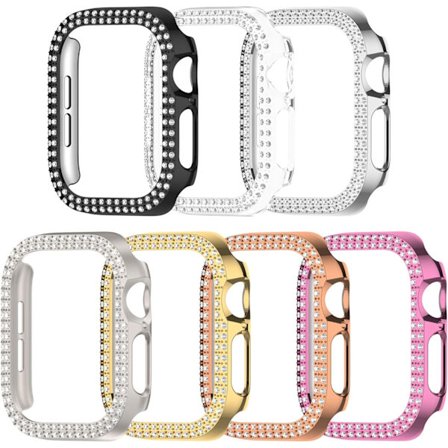 7-pak Bling Skal Kompatibel med Apple Watch Series 10 (2024) 42mm 46mm, Glitter Strass Diamanter Beskyttende Skal Etui til iWatch Series 10 Smart W