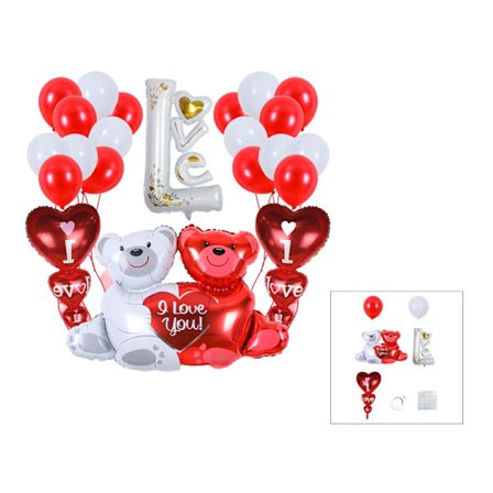 Valentinsdag Ballondekorationer til Bryllupsfest Fødselsdag Jubilæum