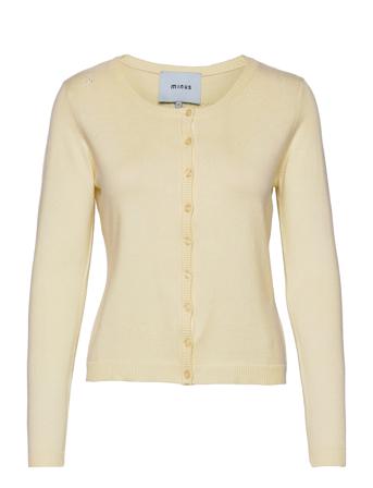 New Laura Cardigan Strikkegenser Cardigan Creme Minus