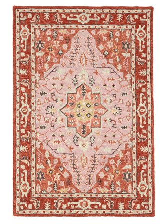 Villamatto Zaria Punainen/Roosa Oeko-Tex Matto