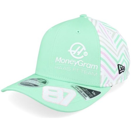 New Era - Motor Grön adjustable Keps - Haas F1 25 Bearman Miami 9SEVENTY Teal Adjustable @ Hatstore