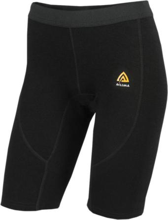 Aclima - WarmWool Shorts Long - Woman - Jet Black - Merinovillasta