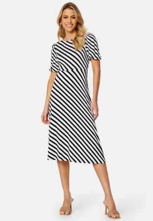 Happy Holly Noella midi dress Striped Klær