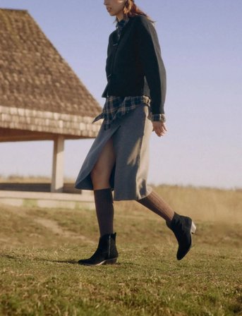 ANGULUS Booties - Wedgel - With Zip - Black - 37