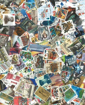 England - Frimærkepakke - 500 forskellige billedmærker