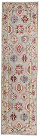Hand Knotted Shabargan Rug 83X292 Brown/Beige