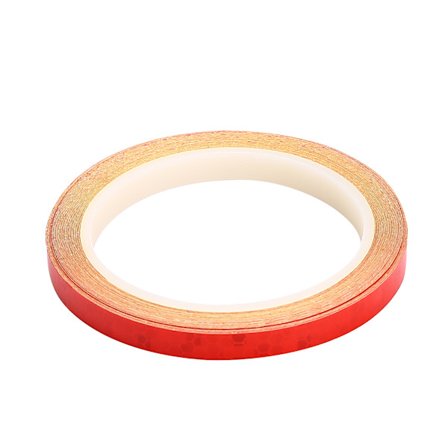 2 rullar cykel säkerhet hjul reflekterande dekal rand tejp röd