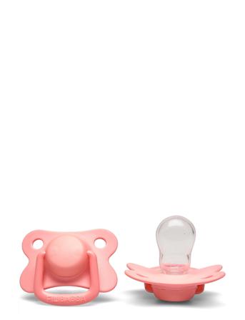 2-Pack Pacifiers - Coral +6 Months Baby & Maternity Pacifiers & Accessories Pacifiers Vaaleanpunainen Filibabba